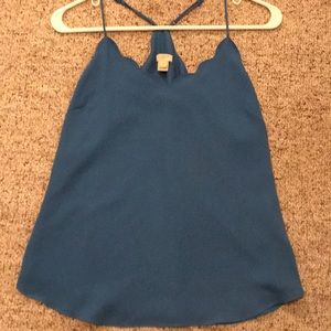 Jcrew Scallop Trim Tank Top